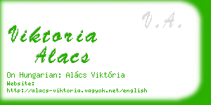 viktoria alacs business card